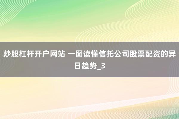 炒股杠杆开户网站 一图读懂信托公司股票配资的异日趋势_3