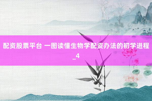 配资股票平台 一图读懂生物学配资办法的初学进程_4