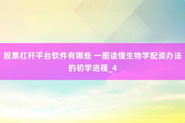 股票杠杆平台软件有哪些 一图读懂生物学配资办法的初学进程_4